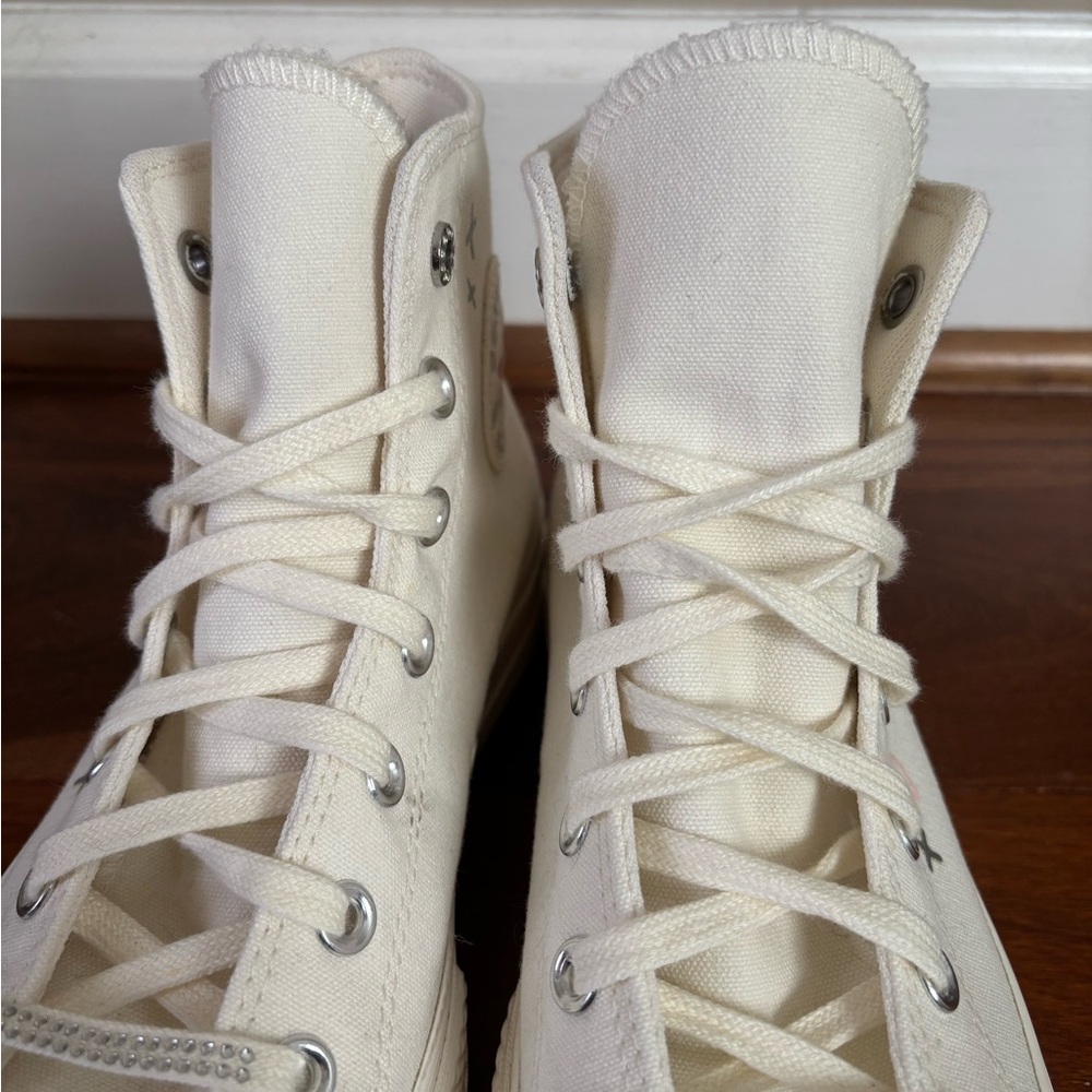 Converse Chuck Taylor All Star Lift Platform Y2K Heart High Top Sneaker size 8.5 - Picture 6 of 11